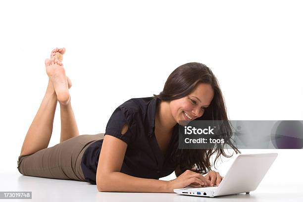 Smiling Young Woman With Notebook Stock Photo - Download Image Now - 20-29 Years, 25-29 Years, Adult