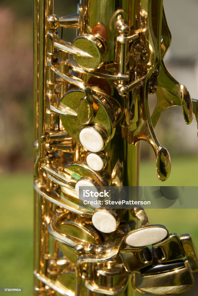 Saxophone Keys Saxophone keys in sunlight Abstract Stock Photo