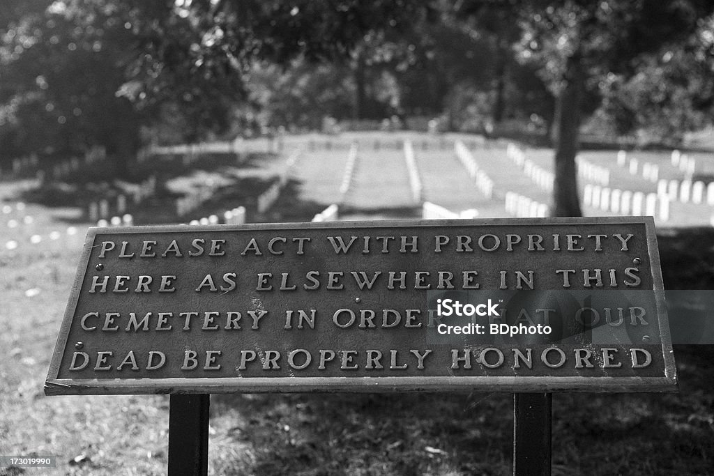 No cemitério de Arlington - Royalty-free Arlington - Virgínia Foto de stock