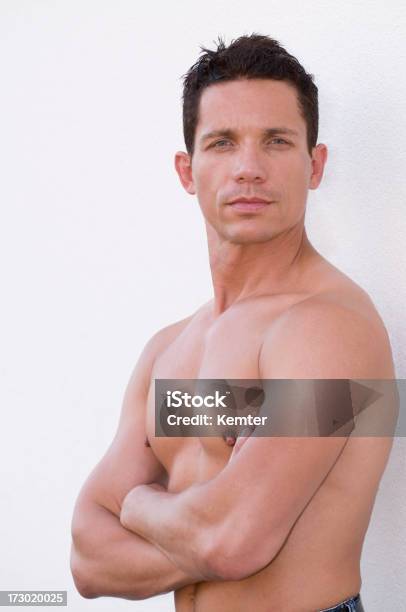 Serious Looking Man With Arms Crossed Stock Photo - Download Image Now - 30-39 Years, Adult, Adults Only