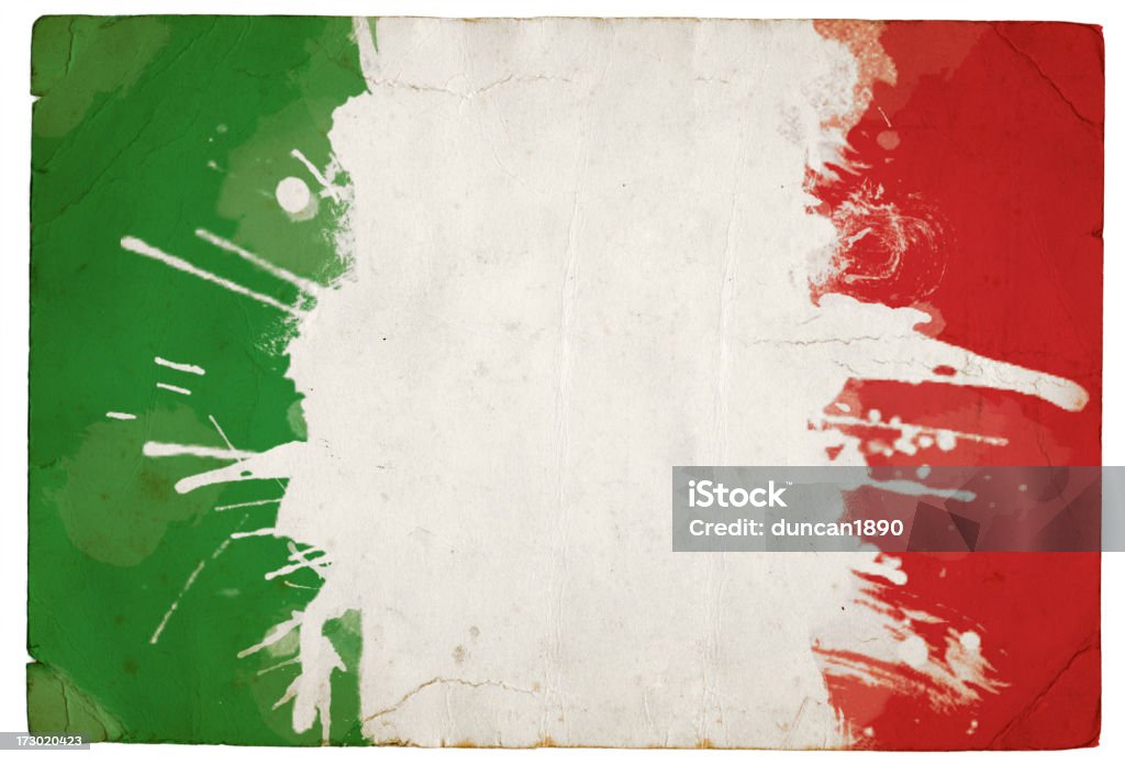 Respingado tricolour italiano - Foto de stock de Bandeira Italiana royalty-free