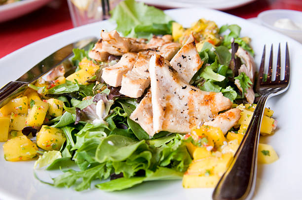 Chicken Mango Salad stock photo