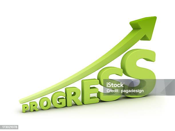 Gráfico De Progreso Foto de stock y más banco de imágenes de Progreso - Conceptos - Progreso - Conceptos, Crecimiento, Señal de flecha