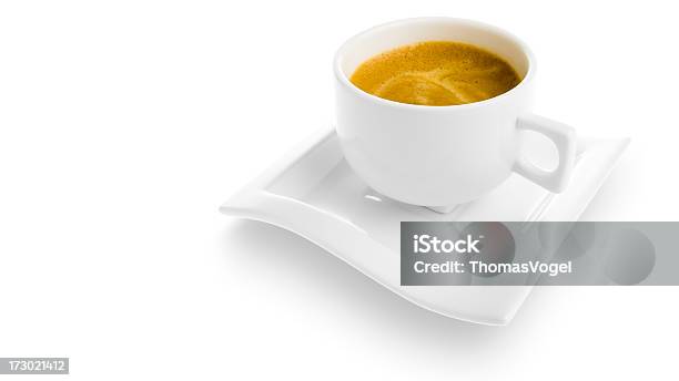 Taza De Café Aislado Clipping Path Borde De Corte Foto de stock y más banco de imágenes de Blanco - Color