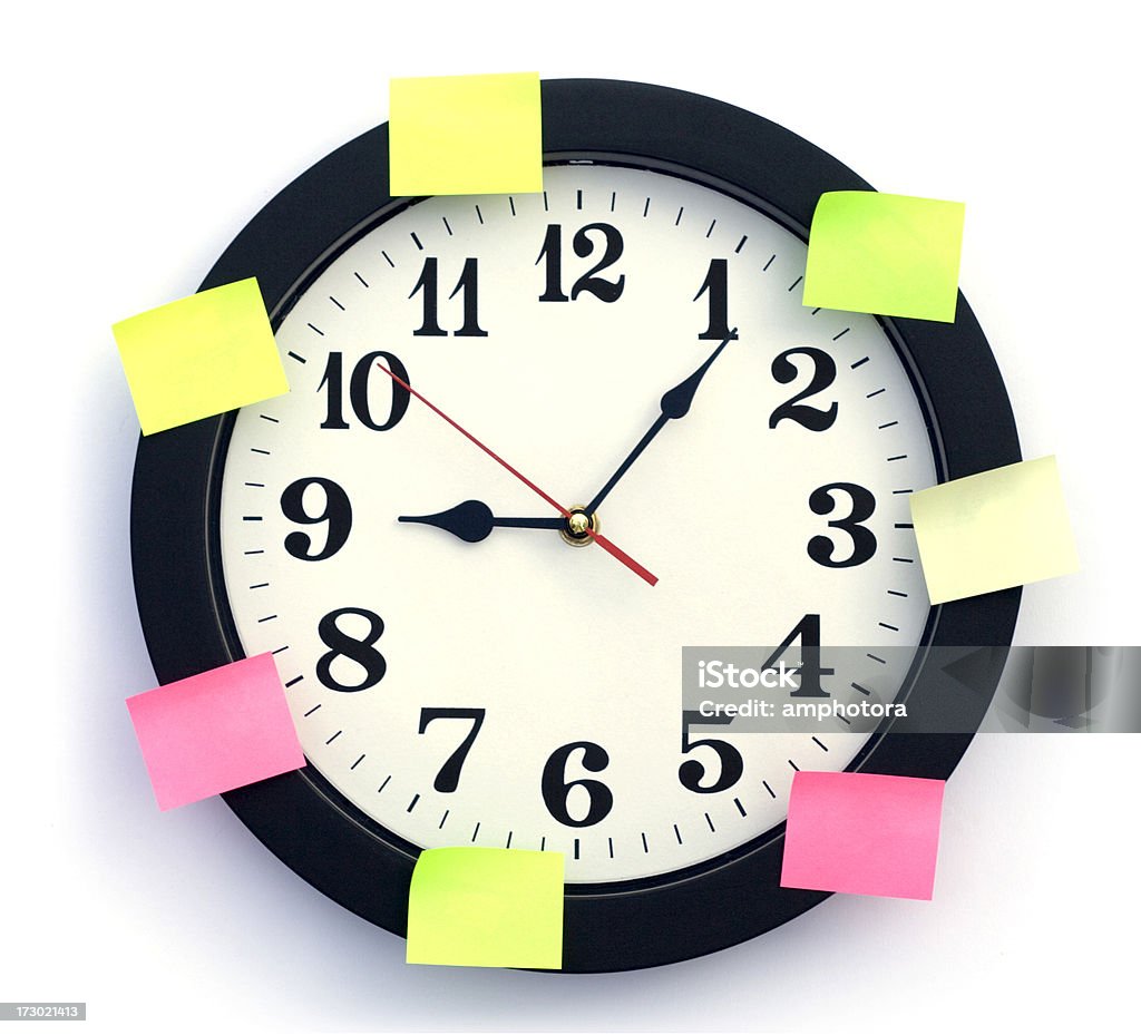 Relógio com rótulos - Foto de stock de A Data royalty-free