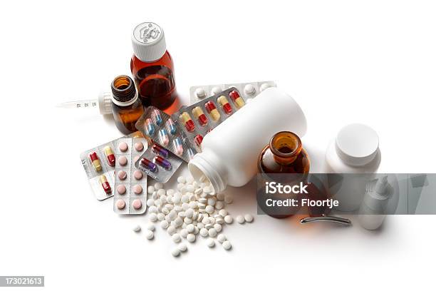 Medyczne Medycyna - zdjęcia stockowe i więcej obrazów Lek na kaszel - Lek na kaszel, Lekarstwo, Butelka