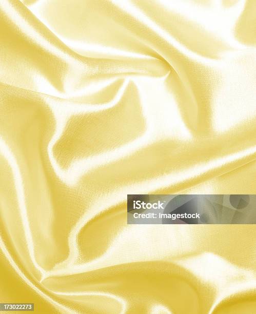 Marfim Tecido De Cetim - Fotografias de stock e mais imagens de Abstrato - Abstrato, Amarelo, Amarrotado