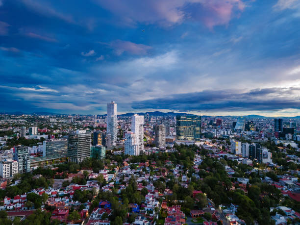 Mexico city at dawn