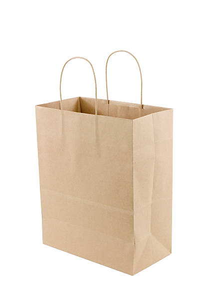 680+ Brown Paper Grocery Bag With Handles Stock Photos, Pictures ...