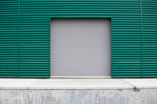 istock Industrial warehouse corrugated metal wall backgrounds, textures and patterns 173022790