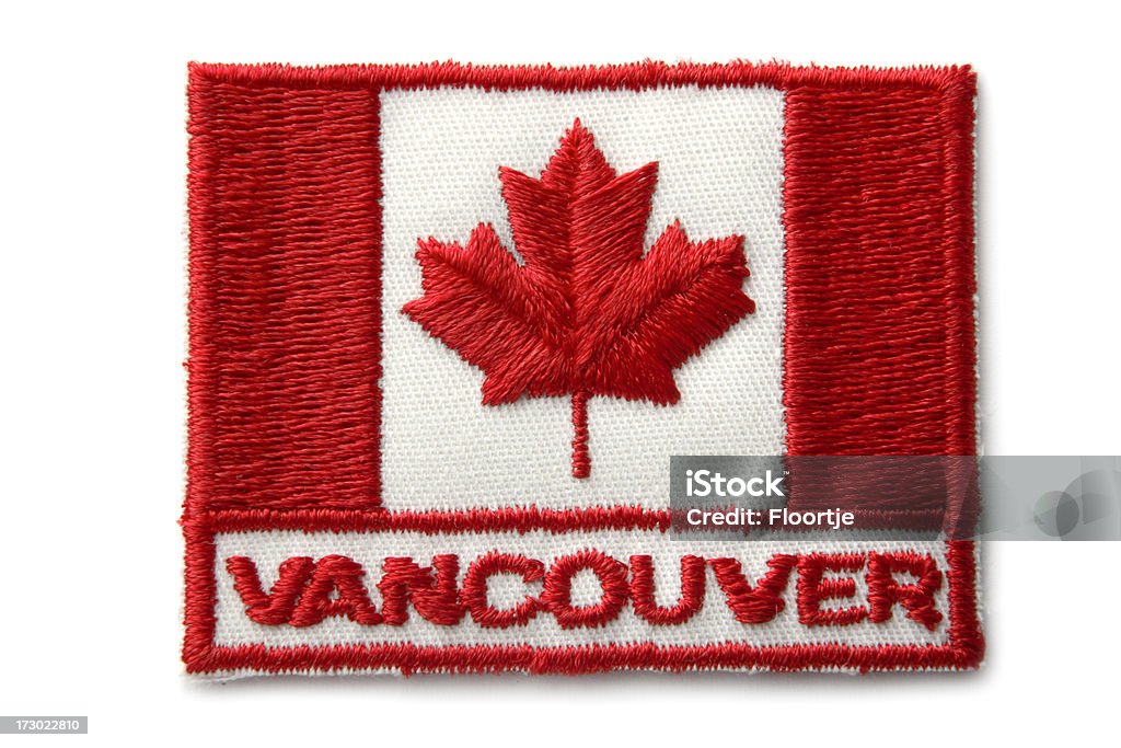 Stoff: Aufgesetzte Vancouver - Lizenzfrei Abzeichen Stock-Foto