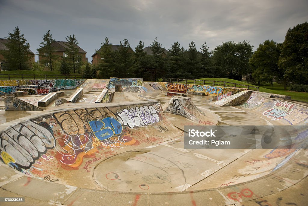 Parque de skate de vazio - Royalty-free Adolescente Foto de stock
