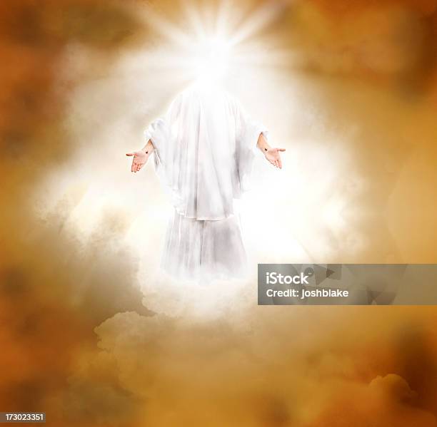 Foto de Segunda Vinda e mais fotos de stock de Jesus Cristo - Jesus Cristo, Anjo, Céu - Vida Após a Morte