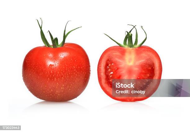 Red Tomato Stock Photo - Download Image Now - Cross Section, Cut Out, Drop