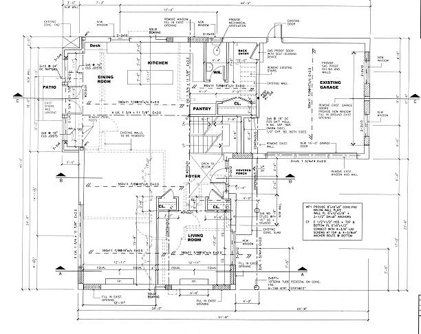 istock Blueprint of home with all rooms including pantry  173023621