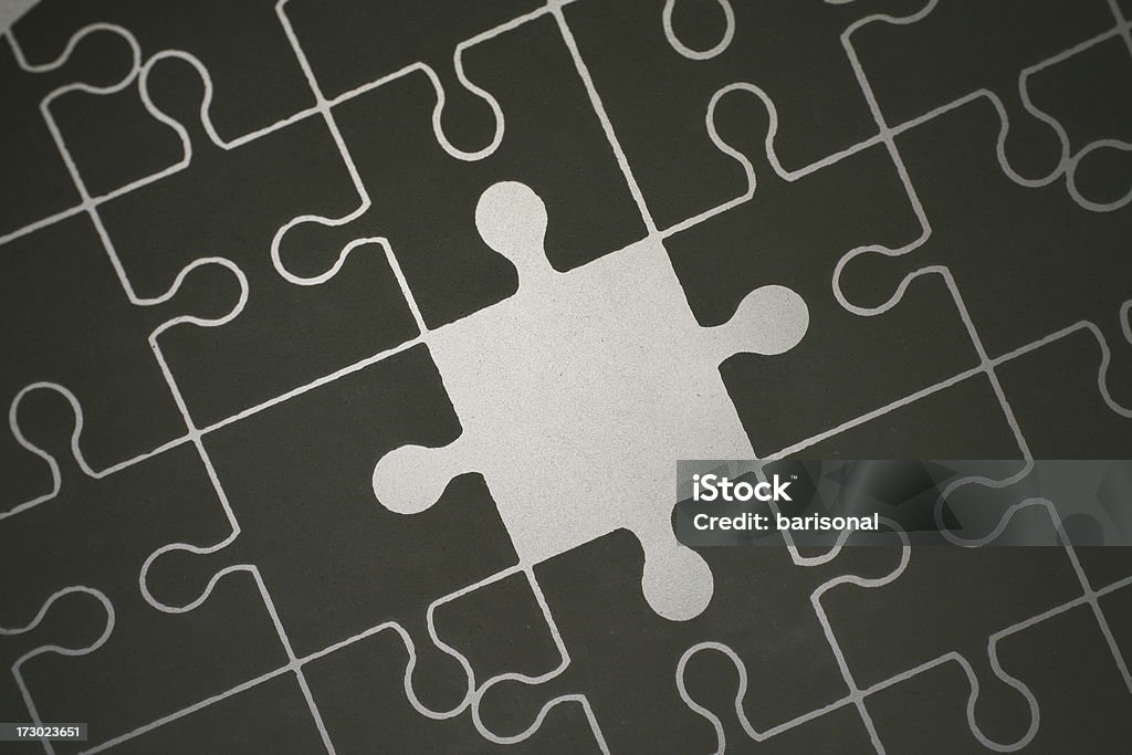 Perso Tessera di puzzle - Foto stock royalty-free di Affari