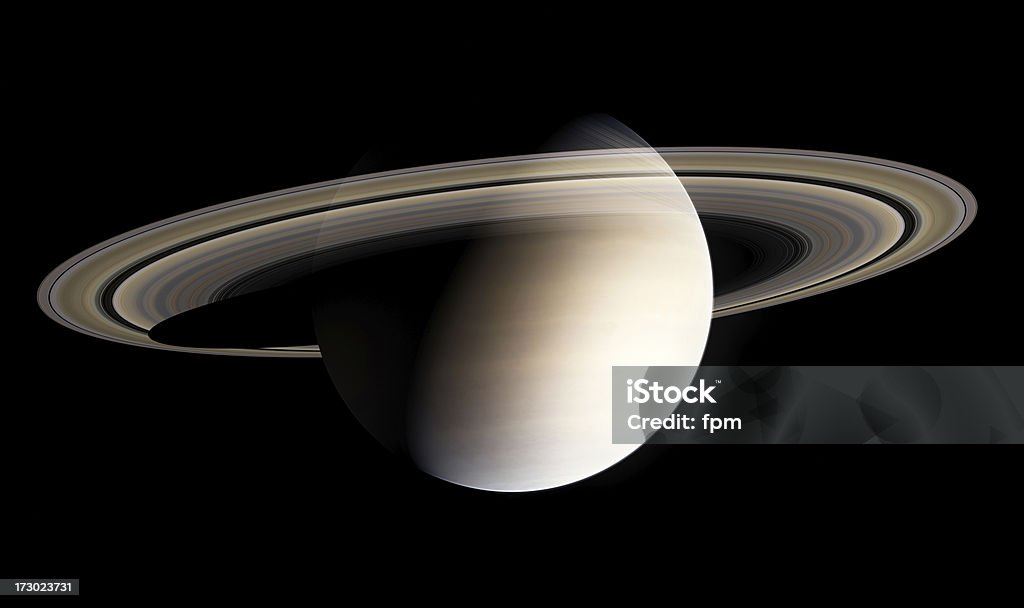 Saturn Royalty free photorealistic and very clean rendering of Saturn on black space. Saturn - Planet Stock Photo