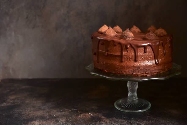 istock Homemade delicious chocolate cake Truffel. 1730237347