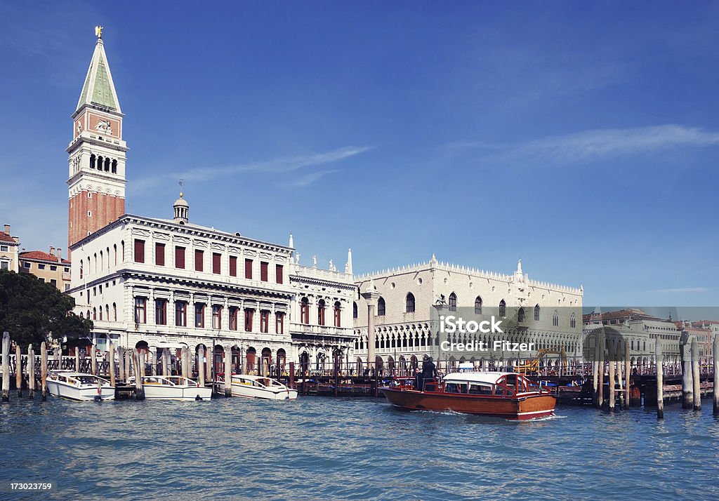 Doges Palace and St. Mark's Cathedral "beautiful venice, italy..." Blue Stock Photo