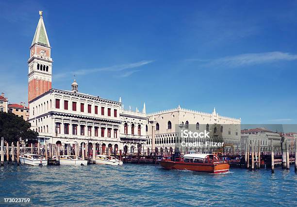 Doges Palace And St Marks Cathedral Stock Photo - Download Image Now - Blue, Building Exterior, Built Structure