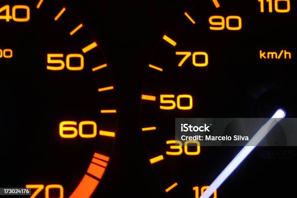 Speedometer Stock Photo - Download Image Now - Arrow Symbol, Back Lit, Backgrounds