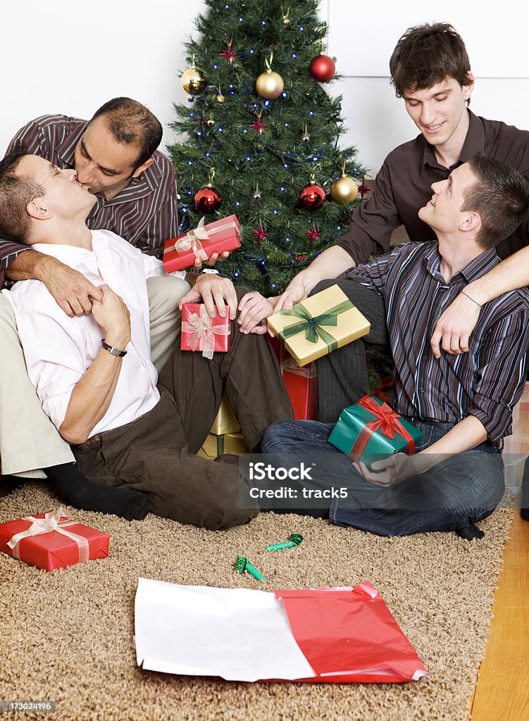 gay natalizie: Buon Natale - Foto stock royalty-free di Abbigliamento casual
