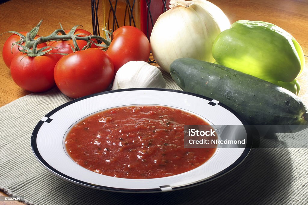 Sopa de tomate - Foto de stock de Aceite de oliva libre de derechos