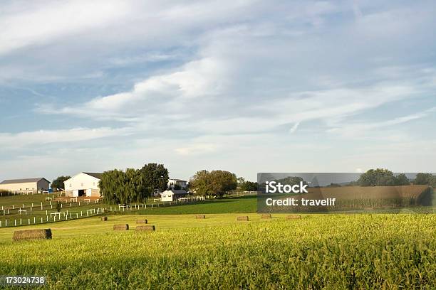 Wiejskich Pensylwania W Zmierzchfarm W Okręg Lancaster - zdjęcia stockowe i więcej obrazów Gospodarstwo