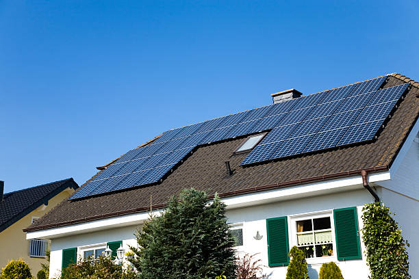 istock House with solar panels adorning the roof 173024739