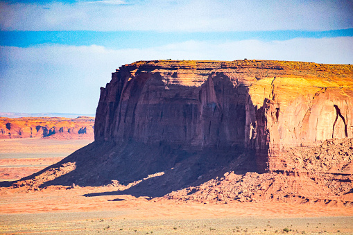 The unique landscape of Monument Valley, Navajo Tribal Reservation, Arizona - Utah, USA.