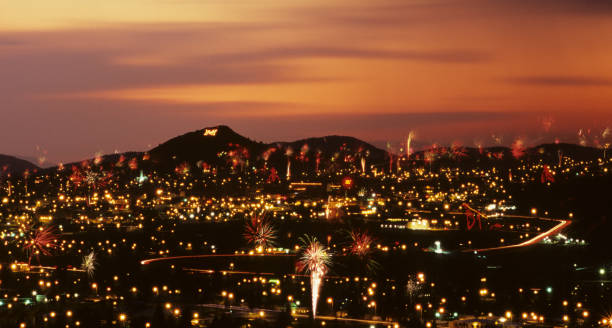 NYC skyline at dusk