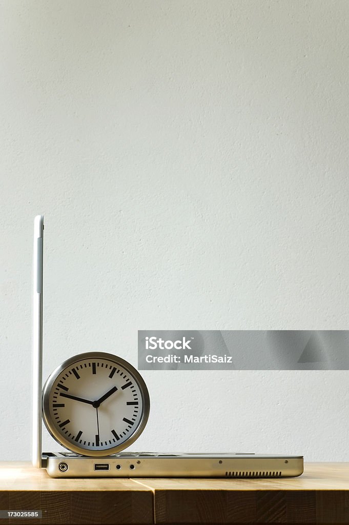 Deadline Laptop with watch(part of a series) Business Stock Photo