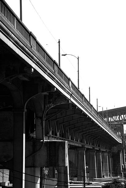 istock Black and white University Bridge in Seattle 173025613