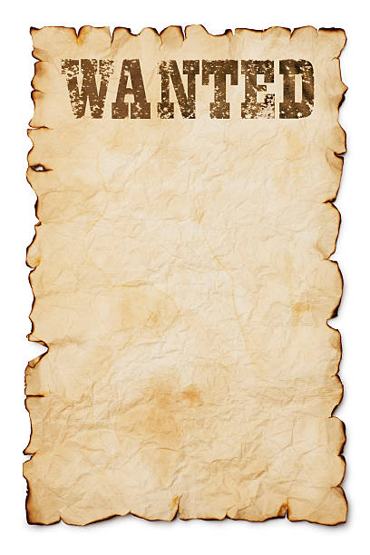 wanted poster-segnale inglese - wanted poster foto e immagini stock