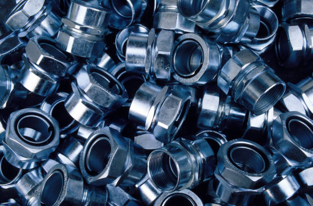 istock Shiny metal plumbing parts 173025718