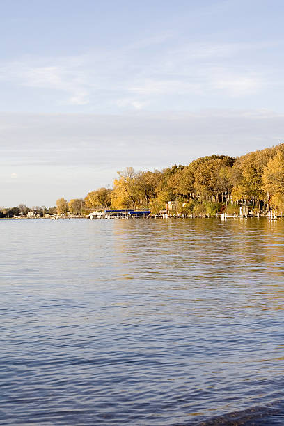 Iowa Great Lakes Autumn Shoreline