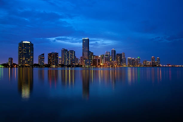 istock Miami Skyline in twilight 173026127