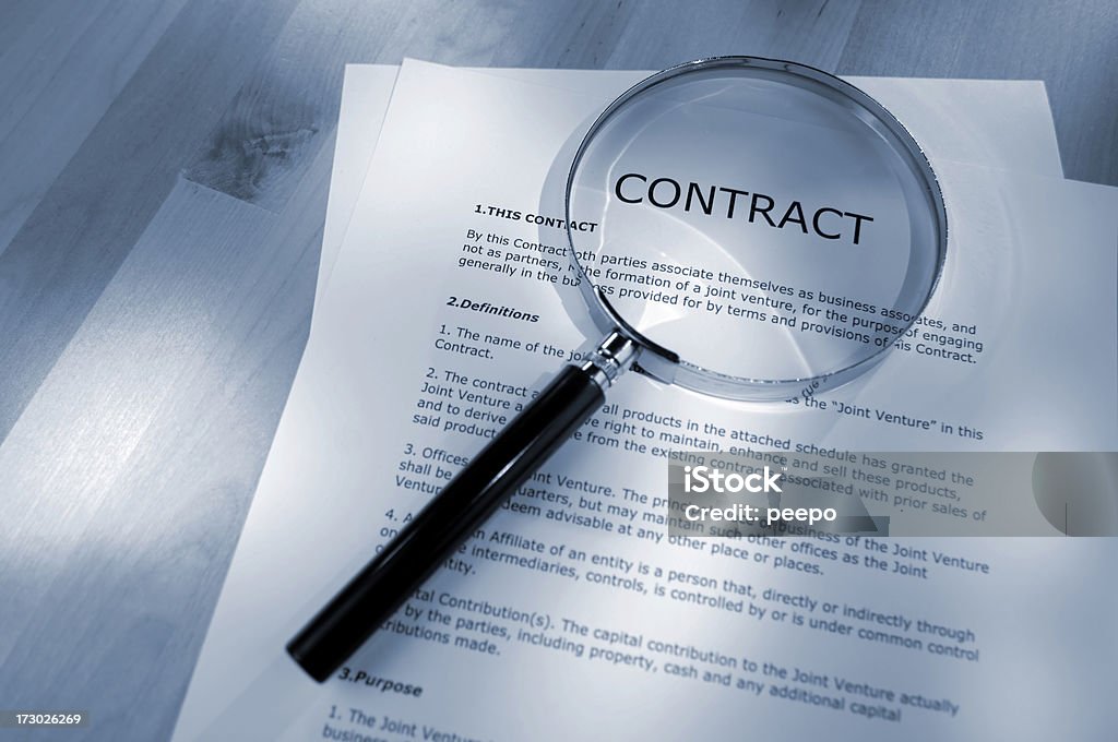 Serie de contrato - Foto de stock de Contrato libre de derechos