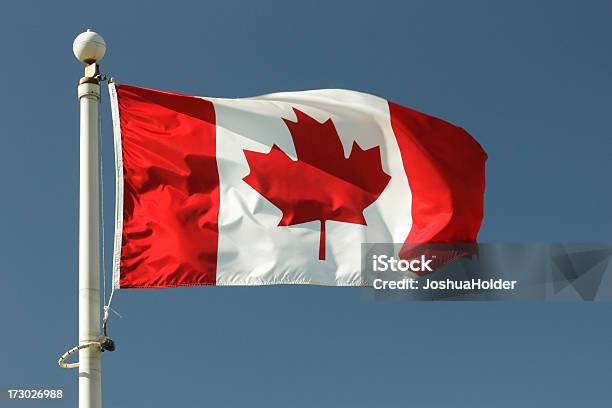 Kanadische Flagge Stockfoto und mehr Bilder von Ahornblatt - Ahornblatt, Blasen, Einheitlichkeit