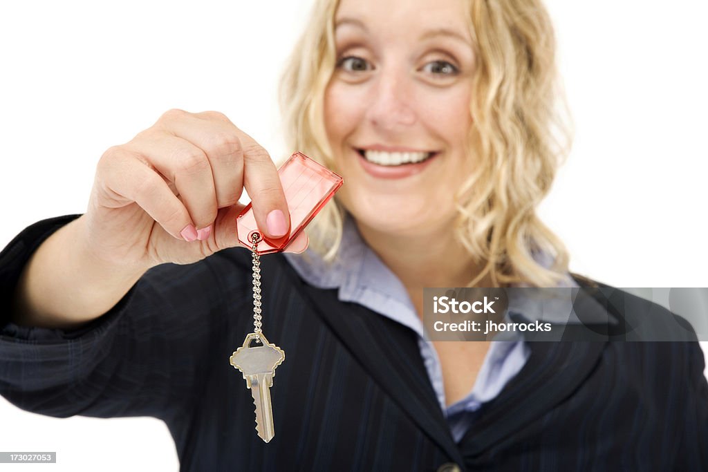 Realtor com chave da casa - Foto de stock de 25-30 Anos royalty-free
