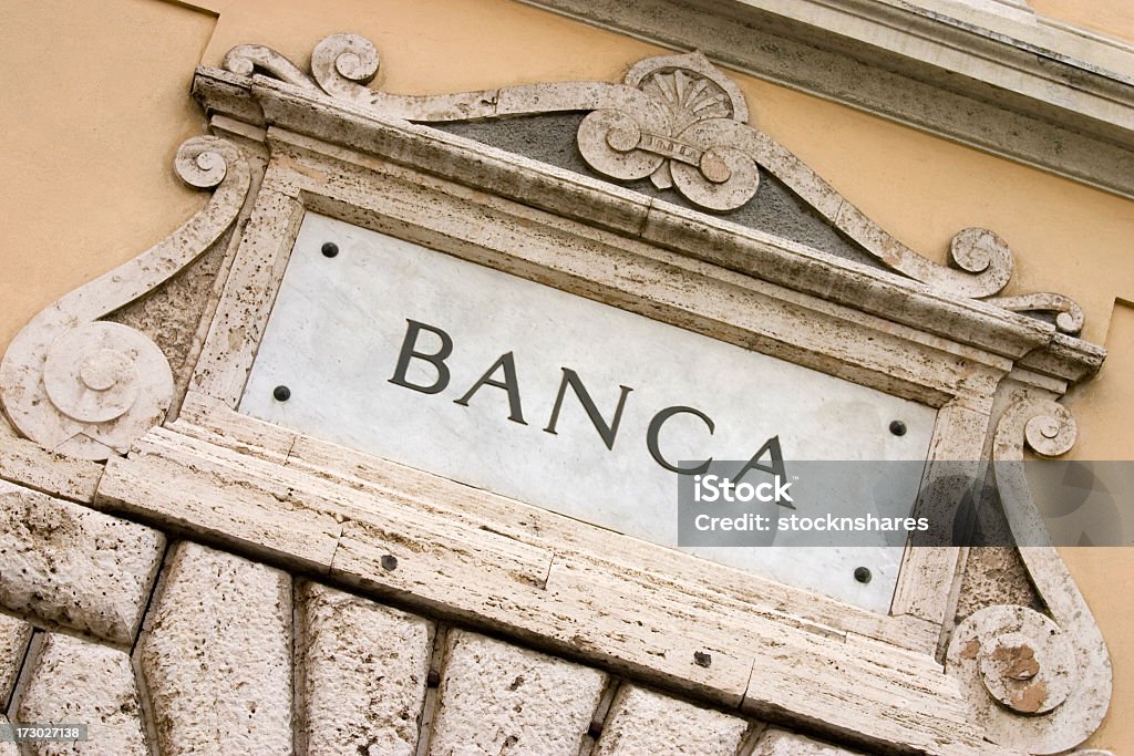 Italienische Bank - Lizenzfrei Bank Stock-Foto