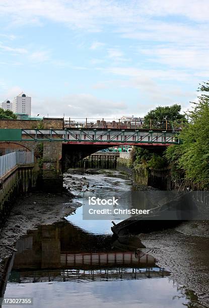 River Wandle In London Stock Photo - Download Image Now - Bridge - Built Structure, Capital Cities, London - England