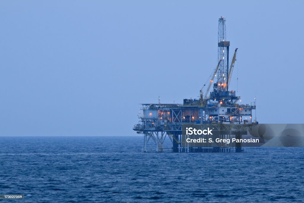 Plataforma Petrolífera - Royalty-free América do Norte Foto de stock
