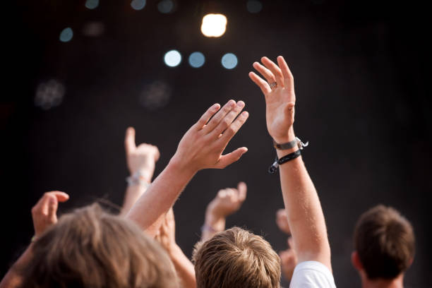 istock hands in a rock concert 173027436