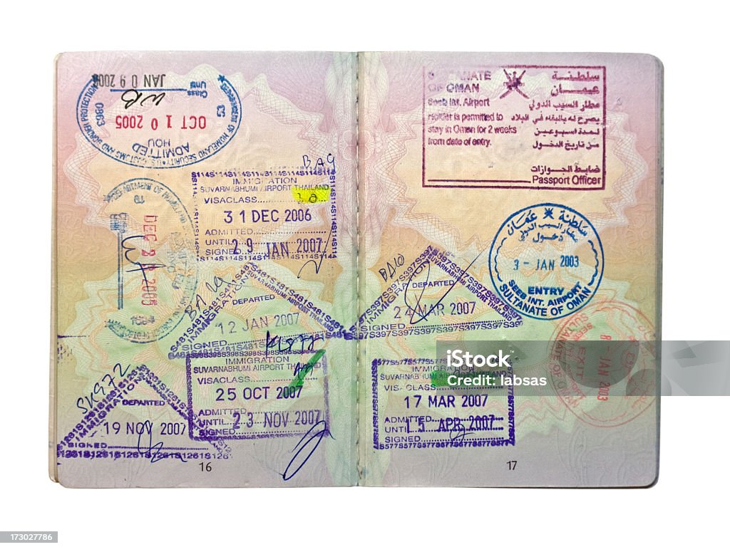 영국 여권 스탬프를, 흰색 바탕에 그림자와. - 로열티 ��프리 0명 스톡 사진