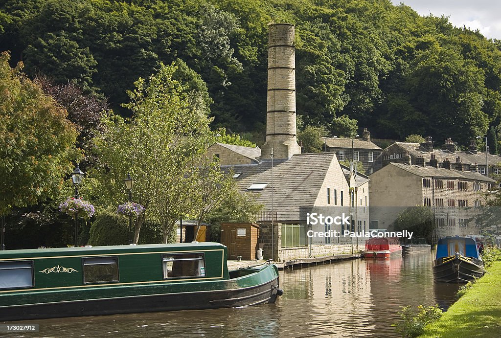 Ponte Hebden - Royalty-free Canal de Rochdale Foto de stock