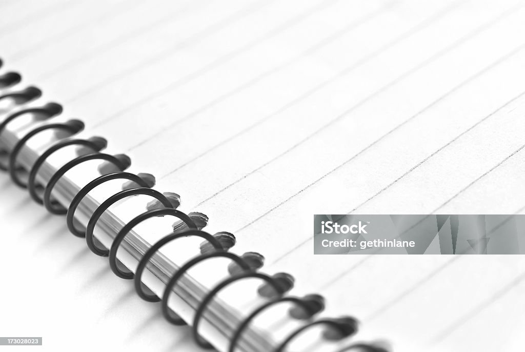 Notas contra um fundo branco - Royalty-free Bloco Espiral Foto de stock