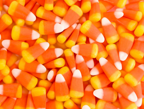 Candy corn background.