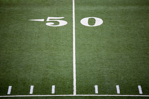 Football field and line markings.  Football field stadium lines and numbers series.  Check out my 