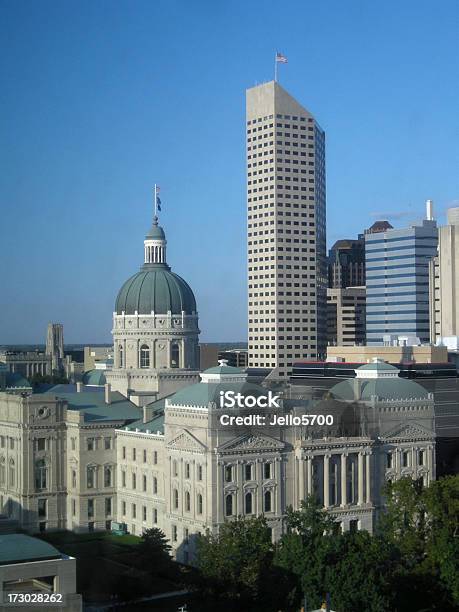 Indianapolis Skyline Stock Photo - Download Image Now - Downtown District, Indiana, Indianapolis